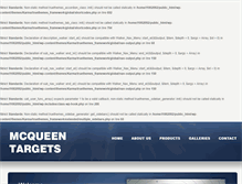 Tablet Screenshot of mcqueentargets.com